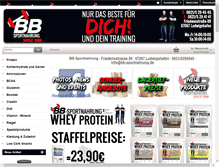 Tablet Screenshot of bb-sportnahrung.de